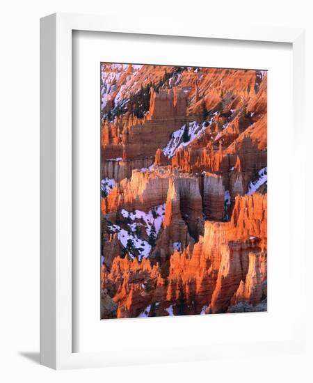 USA, Utah, Bryce Canyon with snow-Theo Allofs-Framed Photographic Print