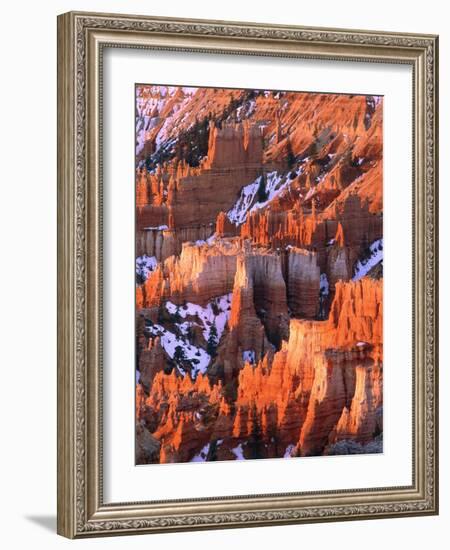 USA, Utah, Bryce Canyon with snow-Theo Allofs-Framed Photographic Print