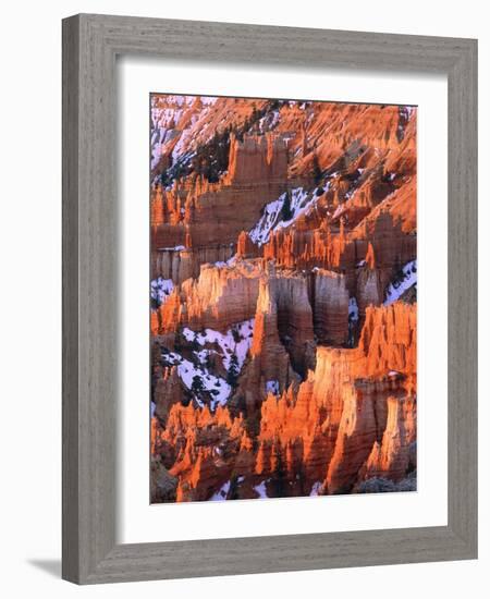 USA, Utah, Bryce Canyon with snow-Theo Allofs-Framed Photographic Print