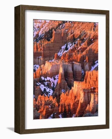 USA, Utah, Bryce Canyon with snow-Theo Allofs-Framed Photographic Print