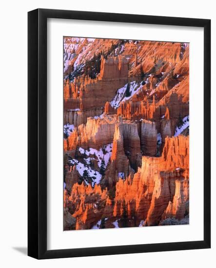 USA, Utah, Bryce Canyon with snow-Theo Allofs-Framed Photographic Print