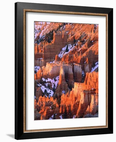 USA, Utah, Bryce Canyon with snow-Theo Allofs-Framed Photographic Print