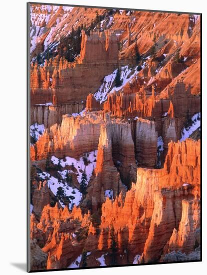 USA, Utah, Bryce Canyon with snow-Theo Allofs-Mounted Photographic Print