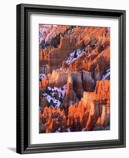 USA, Utah, Bryce Canyon with snow-Theo Allofs-Framed Photographic Print