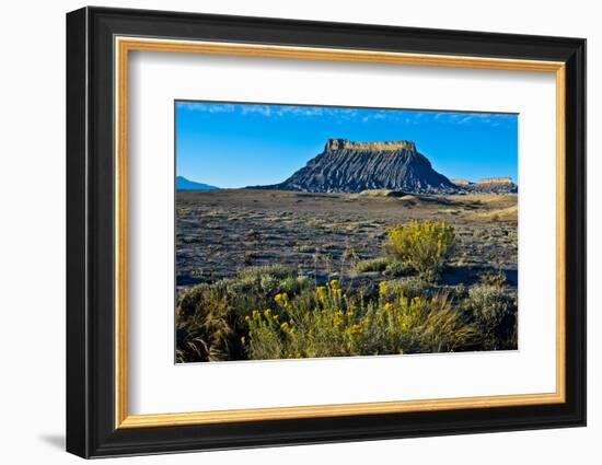 USA, Utah, Caineville, Factory Butte from Coal Mine Road-Bernard Friel-Framed Photographic Print