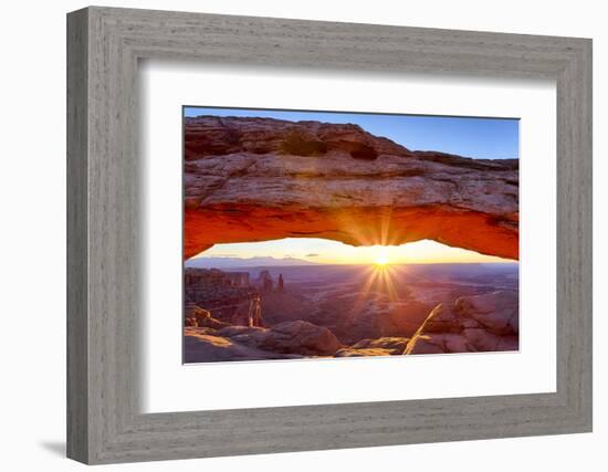 USA, Utah, Canyonlands, Island in the Sky, Mesa Arch at Sunrise-Jamie & Judy Wild-Framed Photographic Print