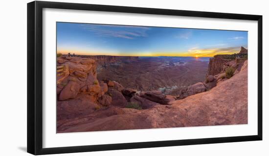 Usa, Utah, Canyonlands National Park, Island in the Sky District, Green River Overlook-Alan Copson-Framed Photographic Print