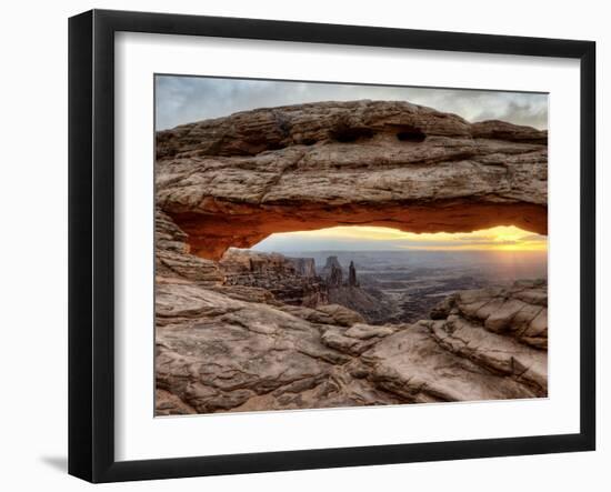 USA, Utah, Canyonlands National Park, Mesa Arch at Sunrise-Mark Sykes-Framed Photographic Print