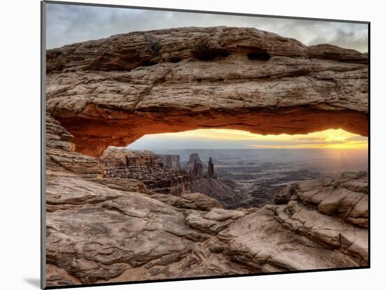 USA, Utah, Canyonlands National Park, Mesa Arch at Sunrise-Mark Sykes-Mounted Photographic Print