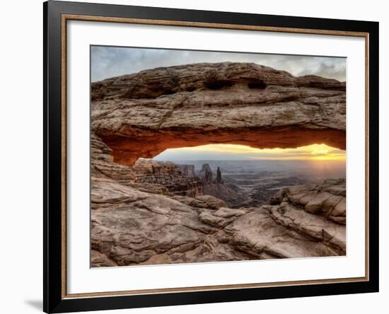 USA, Utah, Canyonlands National Park, Mesa Arch at Sunrise-Mark Sykes-Framed Photographic Print