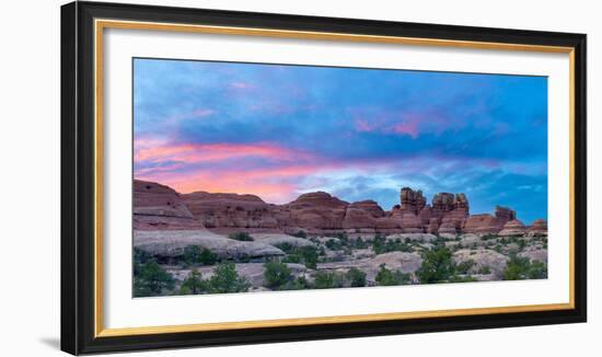 Usa, Utah, Canyonlands National Park, the Needles District, Chesler Park Trail-Alan Copson-Framed Photographic Print