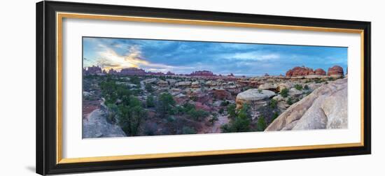 Usa, Utah, Canyonlands National Park, the Needles District, Chesler Park Trail-Alan Copson-Framed Photographic Print