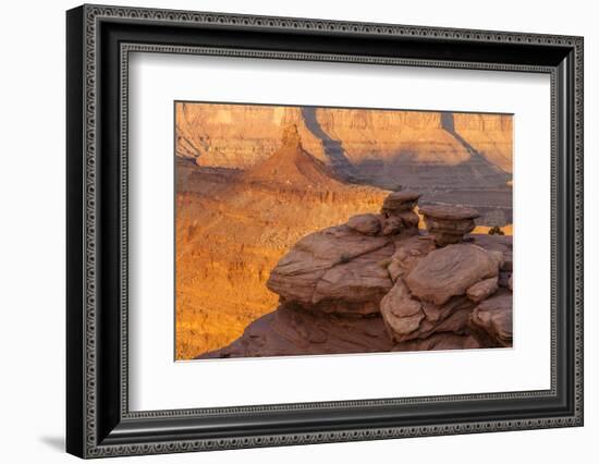 USA, Utah, Dead Horse Point State Park. Sunrise on Canyon Landscape-Cathy & Gordon Illg-Framed Photographic Print