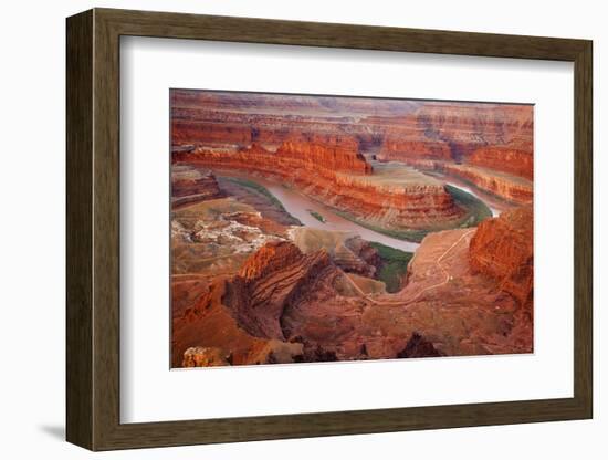 USA, Utah, Dead Horse Point State Park. View of The Gooseneck section of Colorado River.-Jaynes Gallery-Framed Photographic Print