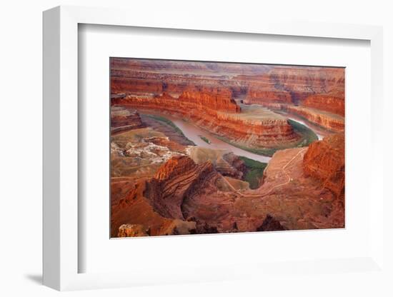 USA, Utah, Dead Horse Point State Park. View of The Gooseneck section of Colorado River.-Jaynes Gallery-Framed Photographic Print