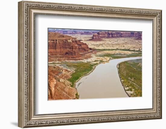 USA, Utah, Glen Canyon, Hite Overlook Colorado River. Lake Powell-Bernard Friel-Framed Photographic Print