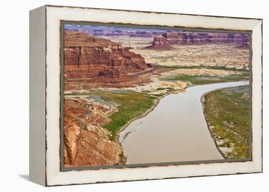 USA, Utah, Glen Canyon, Hite Overlook Colorado River. Lake Powell-Bernard Friel-Framed Premier Image Canvas