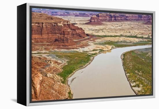 USA, Utah, Glen Canyon, Hite Overlook Colorado River. Lake Powell-Bernard Friel-Framed Premier Image Canvas