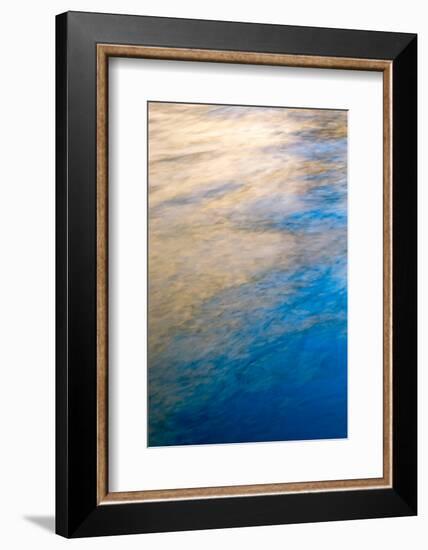 USA, Utah, Glen Canyon National Recreation Area. Abstract design of canyon wall and sky reflections-Judith Zimmerman-Framed Photographic Print