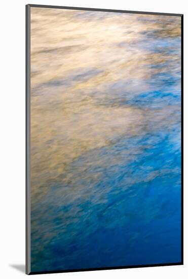 USA, Utah, Glen Canyon National Recreation Area. Abstract design of canyon wall and sky reflections-Judith Zimmerman-Mounted Photographic Print