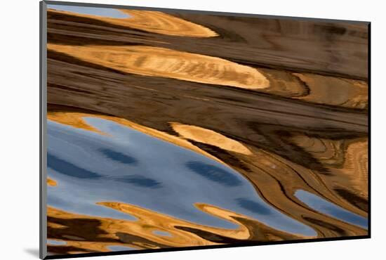 USA, Utah, Glen Canyon National Recreation Area. Abstract design of canyon wall and sky reflections-Judith Zimmerman-Mounted Photographic Print