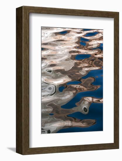 USA, Utah, Glen Canyon National Recreation Area. Abstract design of canyon wall and sky reflections-Judith Zimmerman-Framed Photographic Print