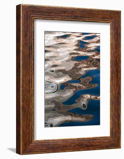 USA, Utah, Glen Canyon National Recreation Area. Abstract design of canyon wall and sky reflections-Judith Zimmerman-Framed Photographic Print