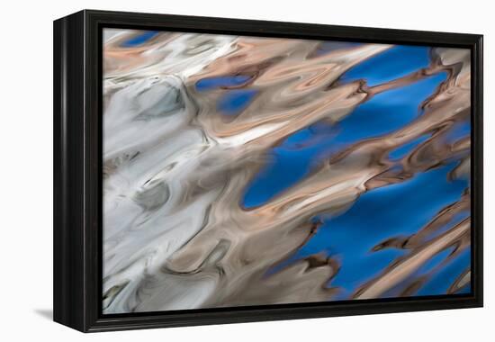 USA, Utah, Glen Canyon National Recreation Area. Abstract design of canyon wall and sky reflections-Judith Zimmerman-Framed Premier Image Canvas