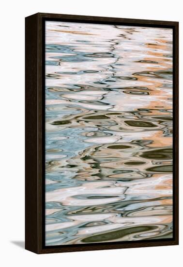 USA, Utah, Glen Canyon National Recreation Area. Abstract design of canyon wall and sky reflections-Judith Zimmerman-Framed Premier Image Canvas