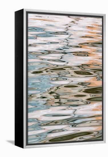 USA, Utah, Glen Canyon National Recreation Area. Abstract design of canyon wall and sky reflections-Judith Zimmerman-Framed Premier Image Canvas