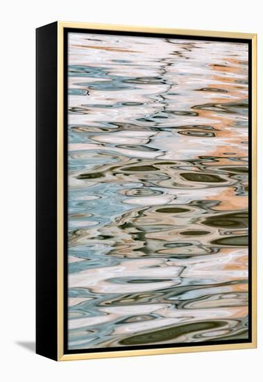 USA, Utah, Glen Canyon National Recreation Area. Abstract design of canyon wall and sky reflections-Judith Zimmerman-Framed Premier Image Canvas