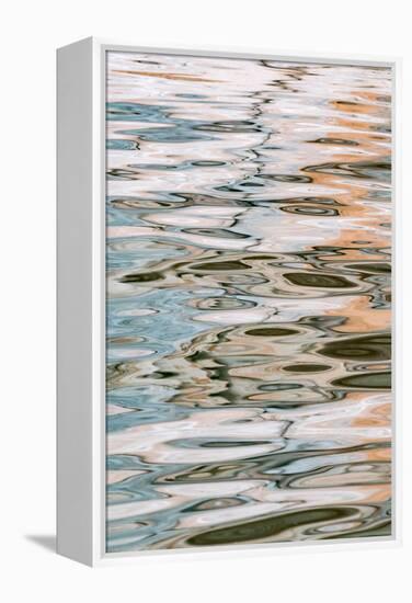 USA, Utah, Glen Canyon National Recreation Area. Abstract design of canyon wall and sky reflections-Judith Zimmerman-Framed Premier Image Canvas