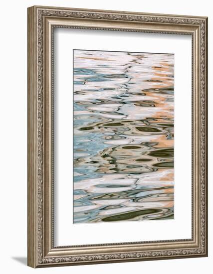 USA, Utah, Glen Canyon National Recreation Area. Abstract design of canyon wall and sky reflections-Judith Zimmerman-Framed Photographic Print