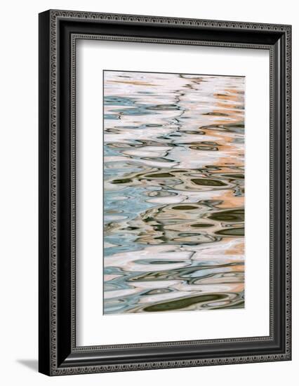 USA, Utah, Glen Canyon National Recreation Area. Abstract design of canyon wall and sky reflections-Judith Zimmerman-Framed Photographic Print