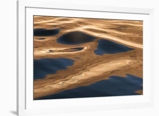 USA, Utah, Glen Canyon National Recreation Area. Abstract design of canyon wall and sky reflections-Judith Zimmerman-Framed Photographic Print