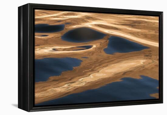 USA, Utah, Glen Canyon National Recreation Area. Abstract design of canyon wall and sky reflections-Judith Zimmerman-Framed Premier Image Canvas