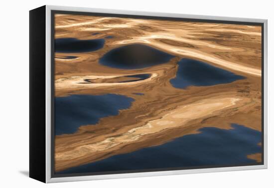 USA, Utah, Glen Canyon National Recreation Area. Abstract design of canyon wall and sky reflections-Judith Zimmerman-Framed Premier Image Canvas