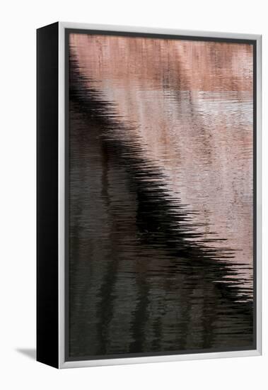 USA, Utah, Glen Canyon National Recreation Area. Abstract design of canyon wall reflections.-Judith Zimmerman-Framed Premier Image Canvas