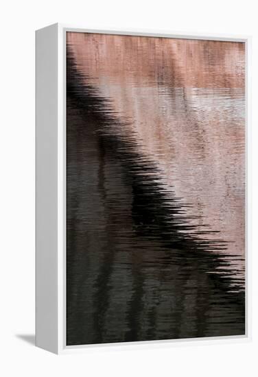 USA, Utah, Glen Canyon National Recreation Area. Abstract design of canyon wall reflections.-Judith Zimmerman-Framed Premier Image Canvas