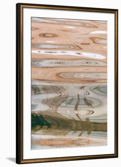 USA, Utah, Glen Canyon National Recreation Area. Abstract design of canyon wall reflections.-Judith Zimmerman-Framed Photographic Print