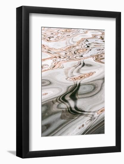 USA, Utah, Glen Canyon National Recreation Area. Abstract design of canyon wall reflections.-Judith Zimmerman-Framed Photographic Print