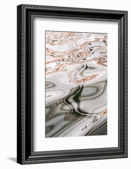 USA, Utah, Glen Canyon National Recreation Area. Abstract design of canyon wall reflections.-Judith Zimmerman-Framed Photographic Print