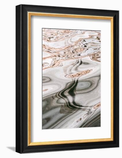 USA, Utah, Glen Canyon National Recreation Area. Abstract design of canyon wall reflections.-Judith Zimmerman-Framed Photographic Print