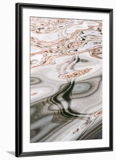 USA, Utah, Glen Canyon National Recreation Area. Abstract design of canyon wall reflections.-Judith Zimmerman-Framed Photographic Print