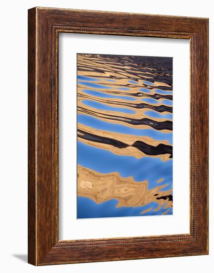 USA, Utah, Glen Canyon National Recreation Area. Boat Wake Patterns-Don Paulson-Framed Photographic Print