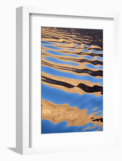 USA, Utah, Glen Canyon National Recreation Area. Boat Wake Patterns-Don Paulson-Framed Photographic Print