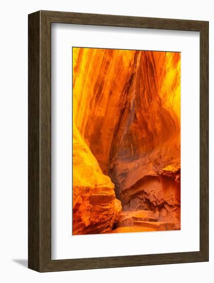 USA, Utah, Grand Staircase Escalante National Monument. Escalante River Basin rock formation.-Jaynes Gallery-Framed Photographic Print