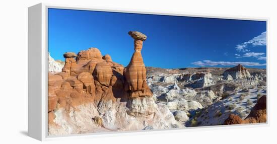 Usa, Utah, Grand Staircase Escalante National Monument, the Toadstools-Alan Copson-Framed Premier Image Canvas