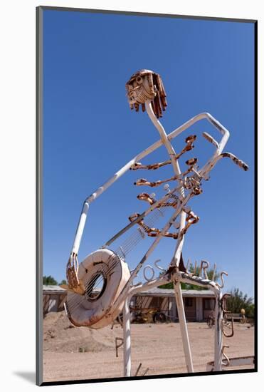 USA, Utah, Highway 24, Deserted Place, Metal Figures-Catharina Lux-Mounted Photographic Print