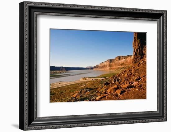 USA, Utah, Hite. Colorado River, Lake Powell, Views from Highway 95-Bernard Friel-Framed Photographic Print